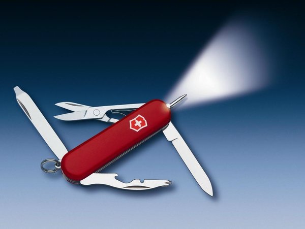 Victorinox Midnite Manager Rot mit LED 0.6366