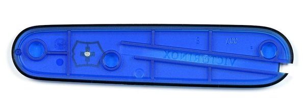 Griffschalen 91 mm blau-transparent