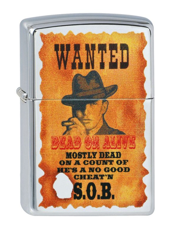 ZIPPO Wanted Poster
