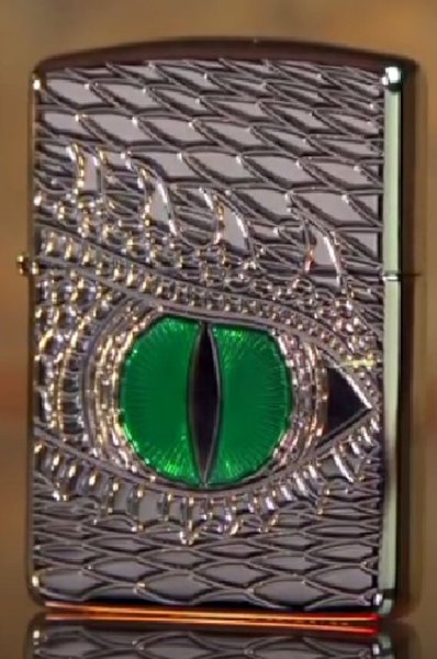 Zippo Dragon Eye, grünes Drachenauge