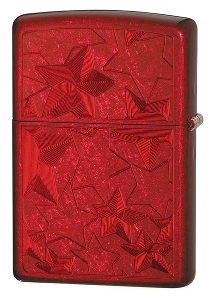 ZIPPO Candy Apple Red Iced Stars